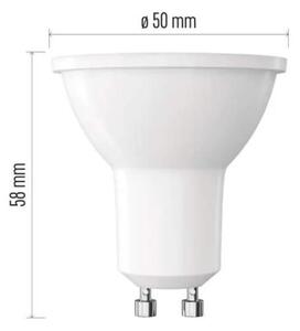 EMOS ZQ8E12 - LED žárovka Classic GU10, 3W, 100°, teplá bílá (GU10 LED žárovka 3000K)