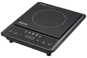 Elektrický indukční vařič Brock, 1 plotýnka 25cm, 2000W, digitální, černý