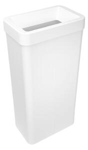 Odpadkový koš na tříděný odpad Caimi Brevetti Maxi W,85 L, bílý, sklo čiré