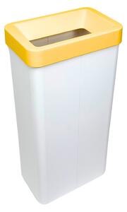 Odpadkový koš na tříděný odpad Caimi Brevetti Maxi W,85 L, žlutý, plast