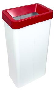 Odpadkový koš na tříděný odpad Caimi Brevetti Maxi W,85 L, červený, elektro