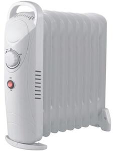 Malý olejový radiátor, 1000W, termostat, 9 žeber