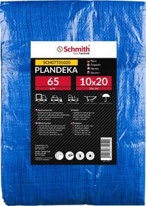 Plachta z tkaniny, rozmry 10x20 metr, hmotnost 65 g, vodotsná, odolná proti roztrení, stavební plachta, ochranná plachta, zahradní plachta s oky. Schmith