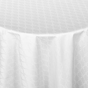 Ubrus Veba GARBO Mašličky bílá Velikost: 140x120 cm - ovál