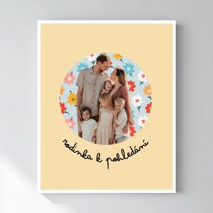 Personalizovaný magický fotoobraz v rámu - 40x50 - výřez fotky na podkladu