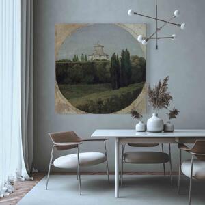 Reprodukce obrazu Pohled na Belvedér vily Borghese v Římě