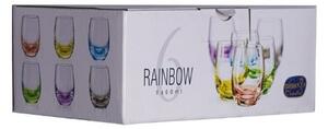 Bohemia Crystal Barevné sklenice na whisky Rainbow 25180/D4662/300ml (