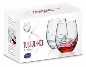 Bohemia Crystal Sklenice na víno Turbulence 23018/500ml (set po 2ks)