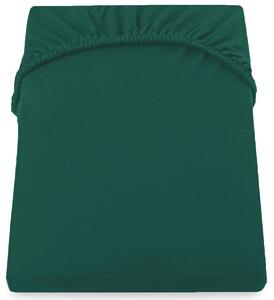 DecoKing – Prostěradlo Jersey Láhvově zelený AMBER-120x200 cm