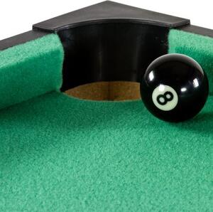 GamesPlanet® Mini kulečník pool, 92 x 52 x 19 cm, černá