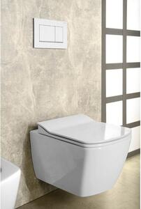 Sapho Glanc WC sedátko, Slim soft close, duroplast, bílá GC5030