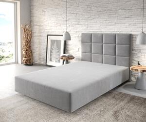 DELIFE Boxspring postel Dream-Fine mikrovlákno šedá 120×200 cm