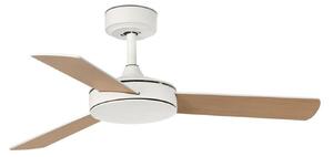 FARO MINI MALLORCA S stropní ventilátor, bílá/javor
