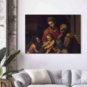 Reprodukce obrazu Marie s dítětem, svatá Alžběta a Jan Křtitel jako dítě