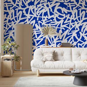 Fototapety Graffiti Emoce: Blue, Fototapety Vzory, u99087v2 : uwalls.cz