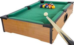 Mini kulečník pool s příslušenstvím 51 x 31 x 10 cm, světlý