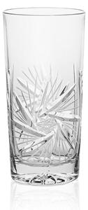 Bohemia Crystal Ručně broušená sklenice Pinwheel na vodu a nealko 350m