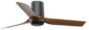 FARO MINI PUNT TUB S stropní ventilátor, černá/tmavé dřevo s DC motorem