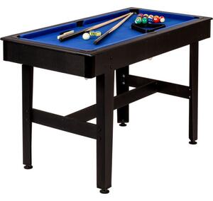 57277 GamesPlanet® Kulečníkový stůl pool biliard 4 ft, modrý