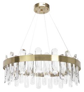 Toolight Závěsné LED osvětlení Crystal SWE074-1CP 50 kartáčovaná zlatá