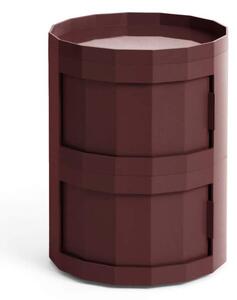 HAY Úložný stolek Facet Cabinet 20, burgundy