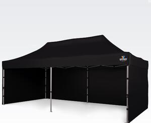 BRIMO Párty stan 3x6m - s 3 stěnami - Černá E. Alu