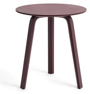 HAY Stolek Bella Coffee Table Ø45x49, dark bordeaux