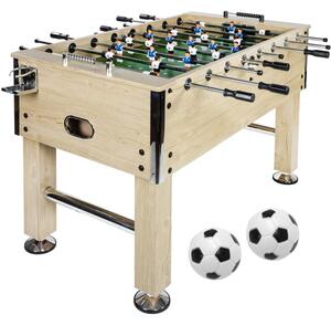 GamesPlanet® Profi fotbálek Leeds, 140 x 73 x 87 cm, světlý