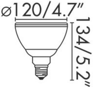 FARO LED žárovka PAR38 E27 12W IP65 3000K