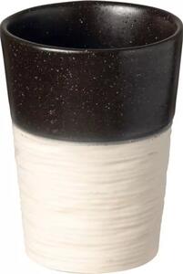 Hrnek bez ucha Costa Nova Notos 120 ml, pískový/černý (6 ks)