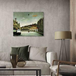 Reprodukce obrazu Pohled na most u Sevres a kopce u Clamart, St. Cloud a Bellevue