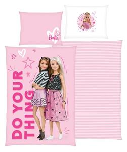 Barbie Dětské ložní povlečení Renforcé, 140 x 200 cm, 70 x 90 cm (světle růžová) (100397360002)