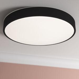Brilliant G80821/76 Stmívatelné LED svítidlo FILIZ černá textilie průměr 49cm, RC, CCT, Night Light