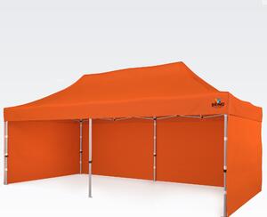 BRIMO Párty stan 3x6m - s 3 stěnami - Oranžová E. Alu