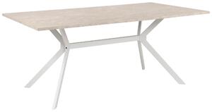 JÍDELNÍ STŮL, bílá, pískové barvy, 180/90/75 cm MID.YOU, Online Only