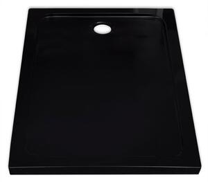 Obdélníková ABS sprchová vanička - černá | 80x110 cm