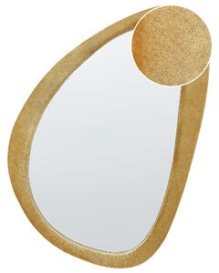 Zrcadlo VENAS 61 cm 91 cm Umělý samet Hořčicová