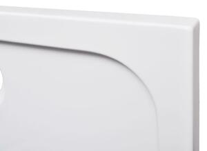 Obdélníková ABS sprchová vanička - bílá | 80x100 cm