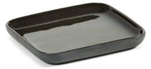 Serax Porcelánový podnos Cose Square - Dark Grey SR170