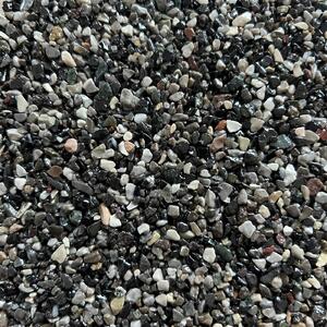 Kamenný koberec - Řiční kámen Grigio Ghedi (2-4 mm) + pojivo, set na 1m²