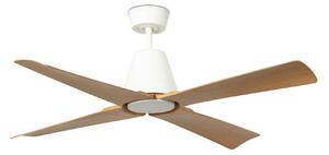 FARO TYPHOON M LED LED stropní ventilátor bílá/dřevo