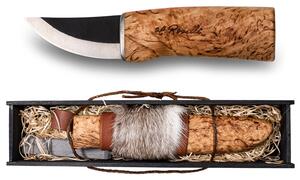 Finský nůž Roselli Grandfather 18cm, sobí kožešina / dárkový set