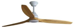 FARO ALO L stropní ventilátor LED, bílá/dřevo DC CCT