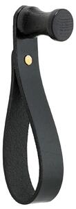 Bolia designové nástěnné věšáky Trapeze Hook (dub černě mořený/ kůže černá)