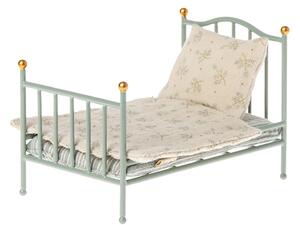Kovová vintage postýlka Maileg - Mint MIL436