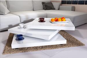 New York Konferenční stolek, bílý 76x76 cm, Jurhan
