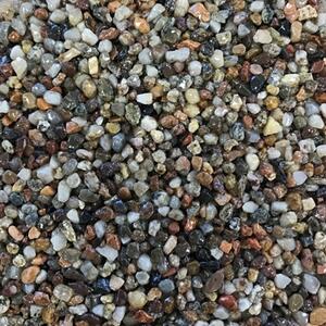 Kamenný koberec - Řiční kámen PL červený (3-5 mm) + pojivo, set na 1m²