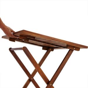Casaria Skládací balkónový set z akáciového dřeva, stůl a 2 židle 101168