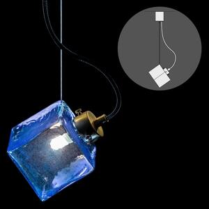 Svítidlo Moderní závěsné svítidlo DANCING CUBE-DARK BLUE-MB - Stropní růžice