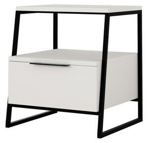 ODKLÁDACÍ STOLEK, bílá, kompozitní dřevo, 45/40/50 cm Livetastic, Online Only